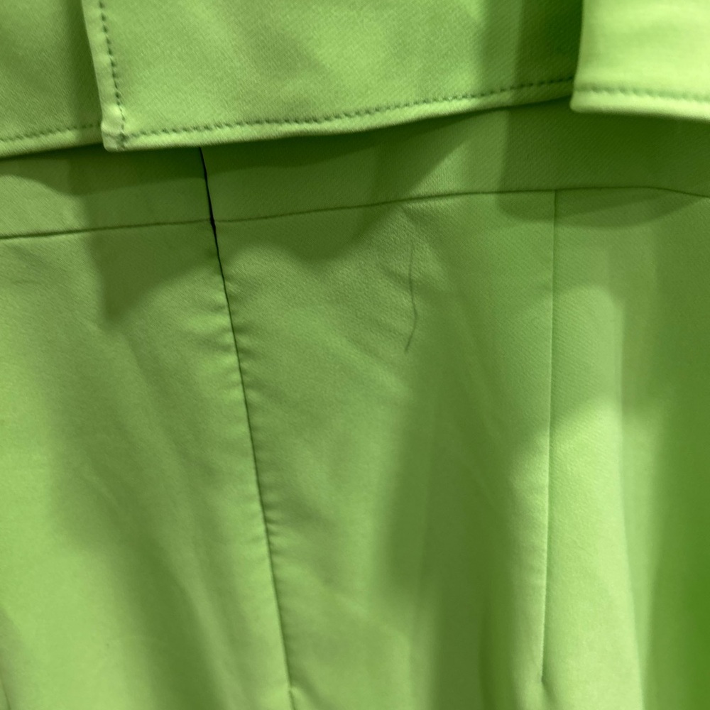 Strapless Ruffle Green Dress - Picture 4 of 9